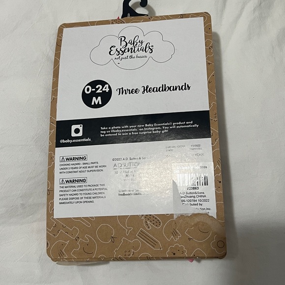 NWT Baby Essentials Pack of 3 Bows - Picture 2 of 3